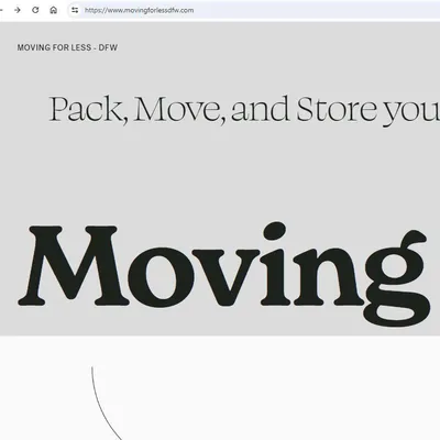 MOVING FOR LESS