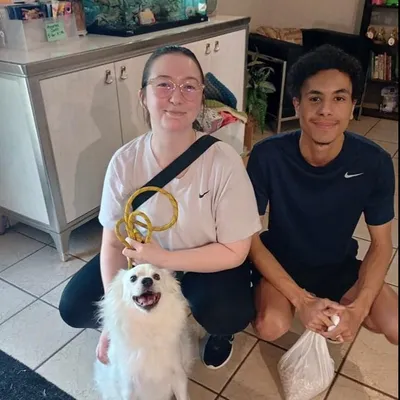 Nate and Macy cleaning