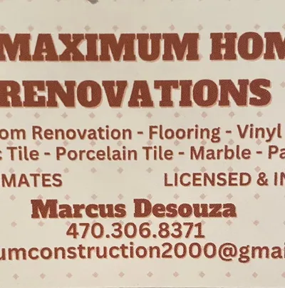 Maximum bathroom & kitchen renovation