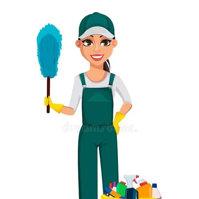 2 people  cleaning