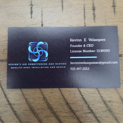 Kevinn's air conditioning and heaters