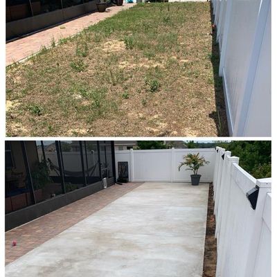 Clutch concrete and landscaping