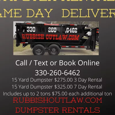 RUBBISH OUTLAW DUMPSTER RENTAL & JUNK REMOVAL
