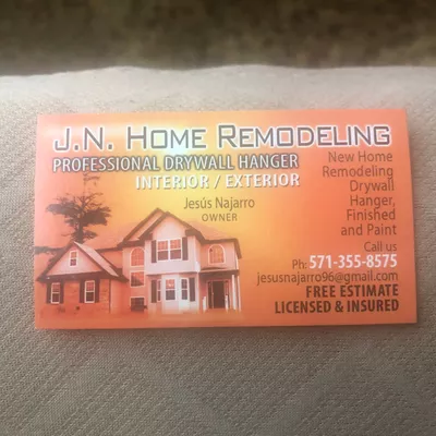 J.N. Home Remodeling Professional Drywall Hanger