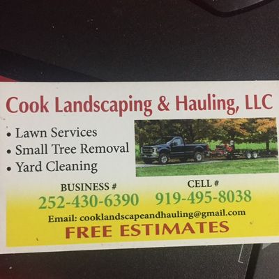 Cook Landscaping & Hauling LLC