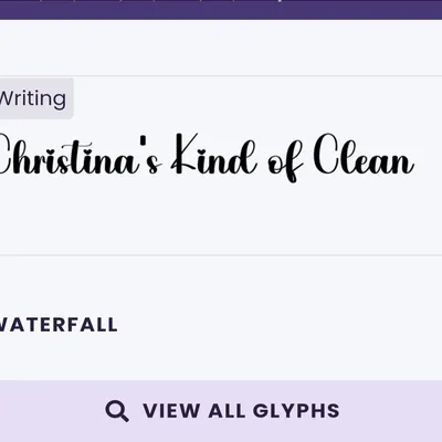 Christinas kind of clean