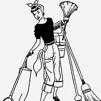 Lisa B cleaning