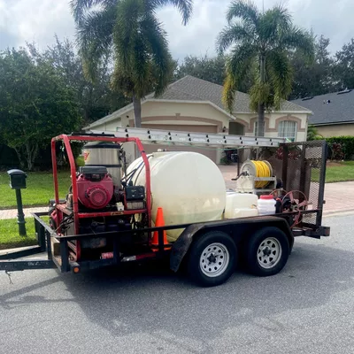Harrison’s. Pressure washing