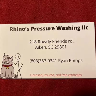 Rhino’s pressure washing llc