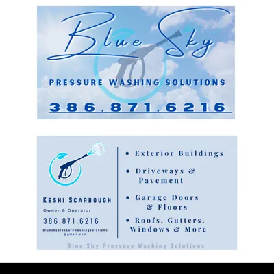 Blue Sky pressure washing solutions llc