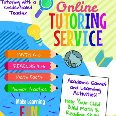 K-8th Reading & Math Tutor, Teaching Cred., M.Ed.