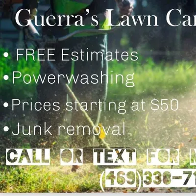 Guerra’s lawn care & pressure washing services