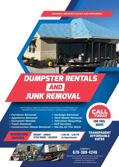 Daddy&Sons dumpster rental junk removal and movers