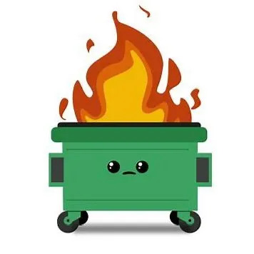 Dumpster Fire Trash Removal