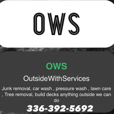Outside with service