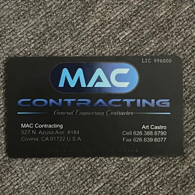 MAC Contracting Inc site concrete contractor
