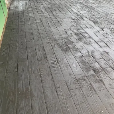 Backyard concrete