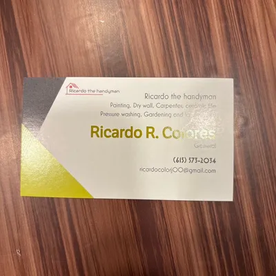 Ricardo the handyman