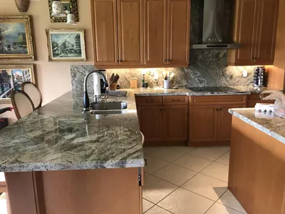 Precision cuts marble and granite countertops