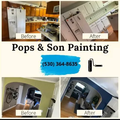 Above all cabinet painting