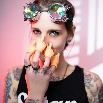Tattooed Tarot Lady