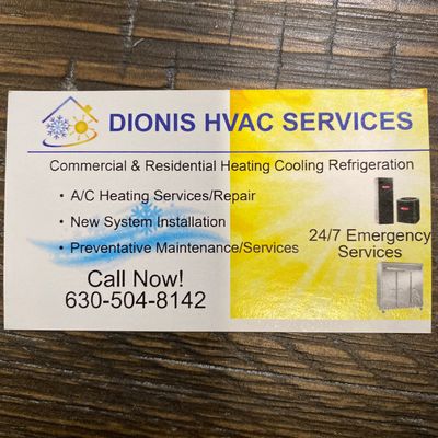 DIONIS HVAC SERVICES