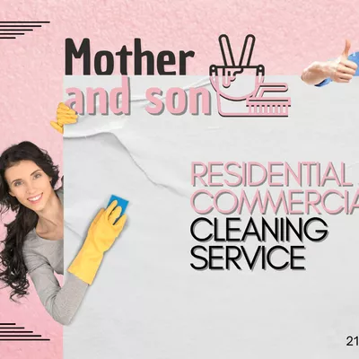 mother and son cleaners