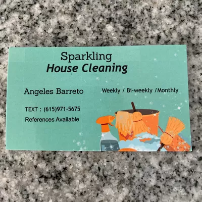 Sparkling house cleaning
