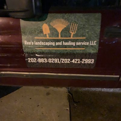 Rees landscaping and hauling service