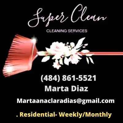 Marta cleaning