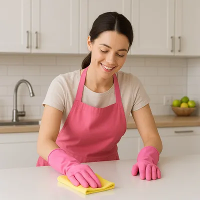 Pink Gloves Cleaning
