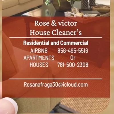 Rose and Vitor cleaning