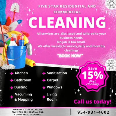 Five Star Residential and Commercial Cleaning