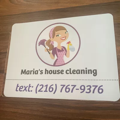 Maria’s house cleaning