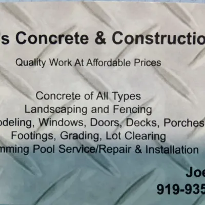 deals Concrete and Construction