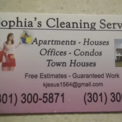 Sophia cleaning services