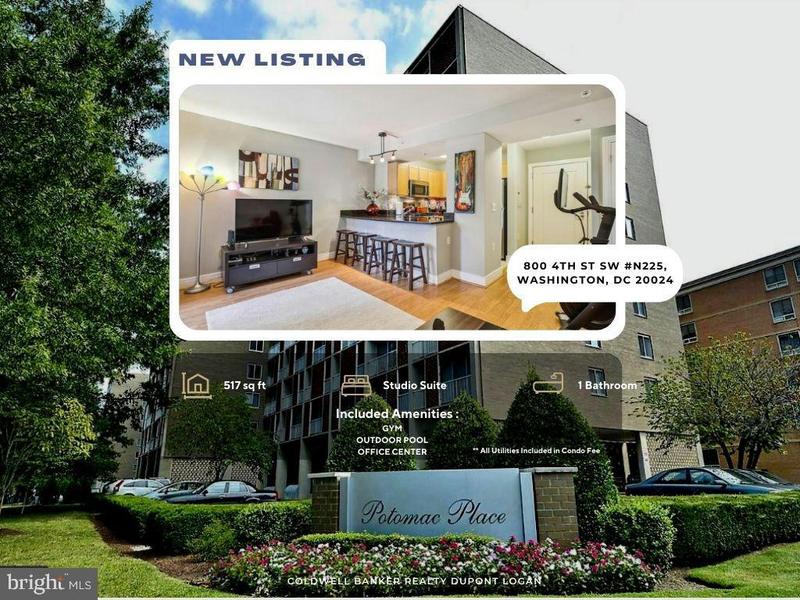 800 4TH ST SW APT N225, WASHINGTON, DC 20024 Condominium For Sale  MLS# DCDC2123776