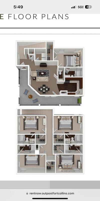 Furnished Fort Collins, Larimer (Fort Collins) room for rent in 1 Bedroom, Apartment for 845 per month. Room ID 4739194