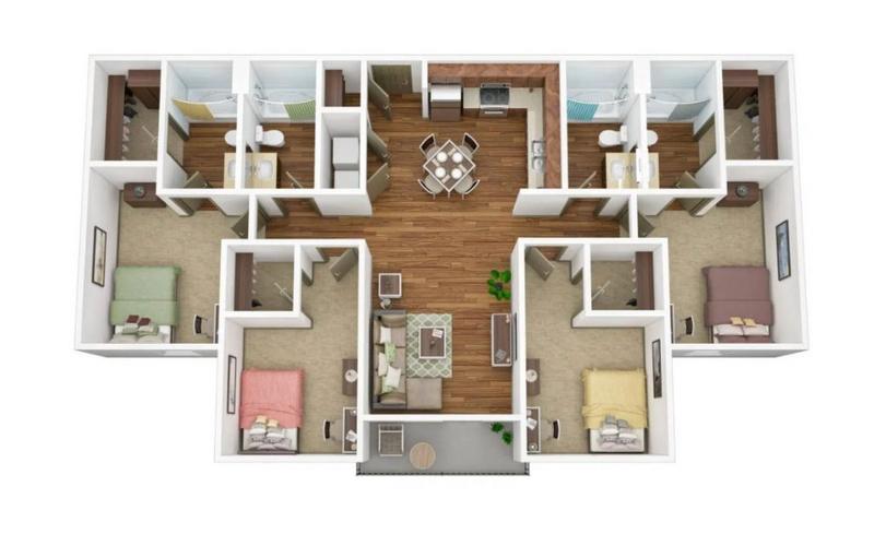 Furnished Tempe Area, Phoenix Area room for rent in 4 Bedrooms, Apartment for 1120 per month. Room ID 4738365