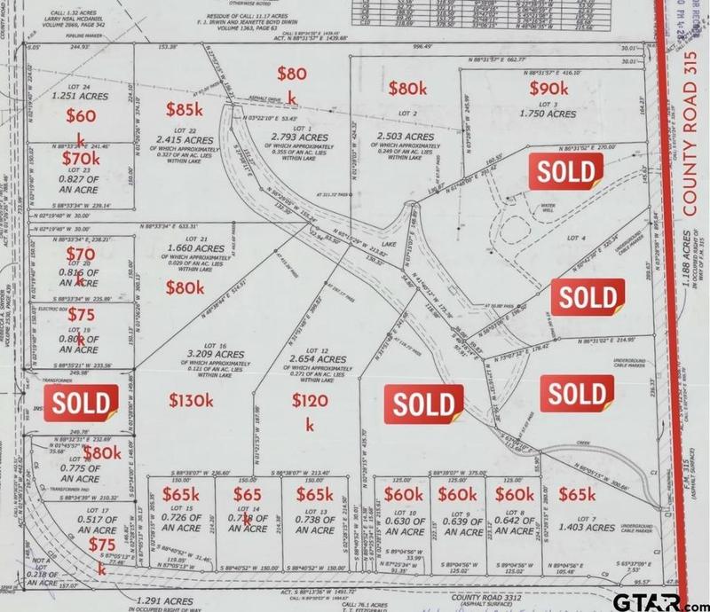 Lot 18 cr 3312, Chandler, TX 75758 for Sale