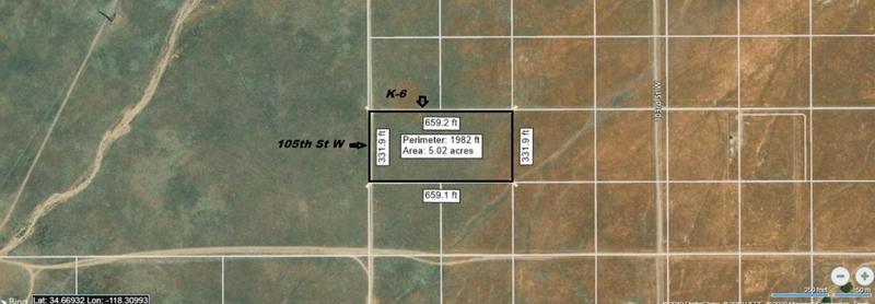W VIC 105 STW AVE K6, Lancaster, CA 93536 Land For Sale  MLS# 23001516