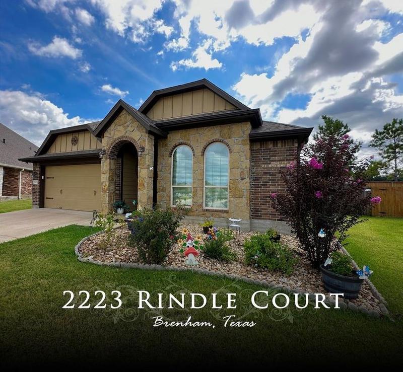 2223 Rindle Ct, Brenham, TX 77833 - MLS 33531638 for Sale