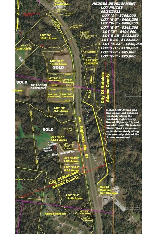 Natchez, Adams County, MS Commercial Property, Homesites for sale Property ID: 334947255