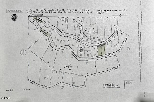 0 BLUE RIDGE DRIVE, SKYFOREST, CA 92385 Land For Sale  MLS# P1-16188