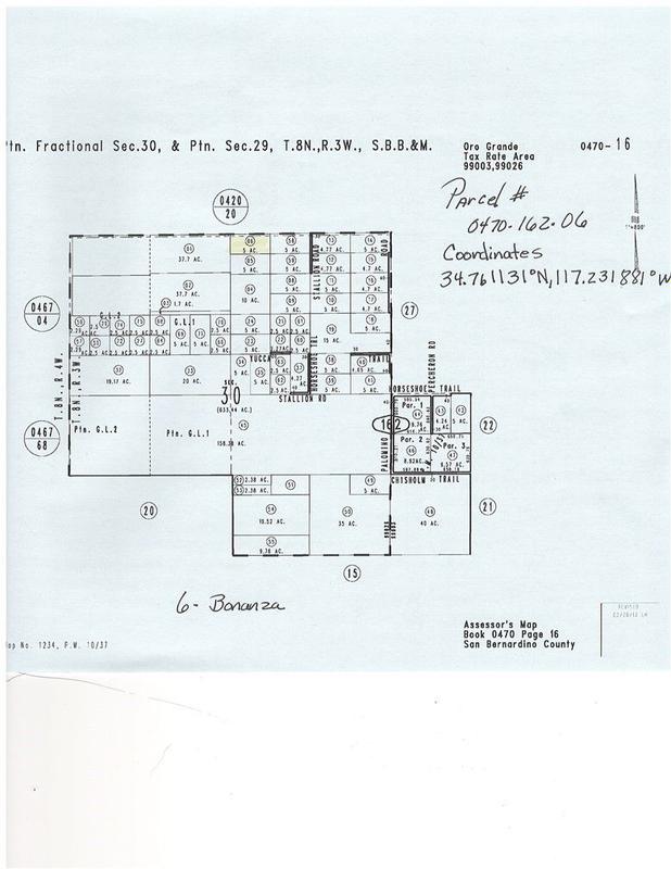 Barstow, San Bernardino County, CA Undeveloped Land, Homesites for sale Property ID: 417888107