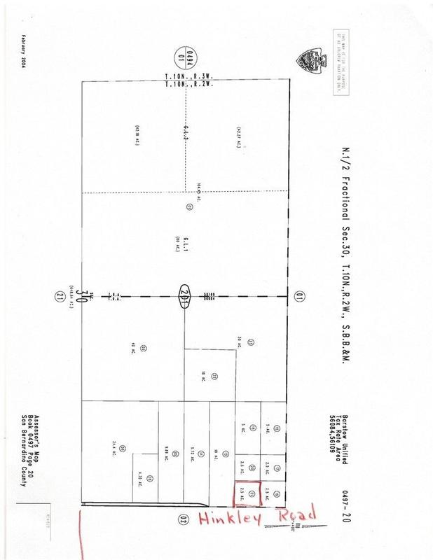 Hinkley, San Bernardino County, CA Undeveloped Land, Homesites for sale Property ID: 417888100