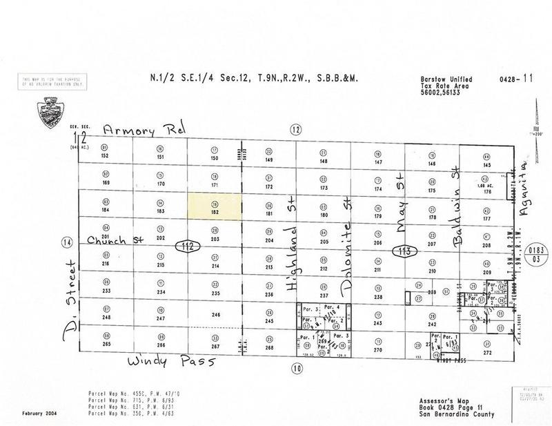 Barstow, San Bernardino County, CA Undeveloped Land, Homesites for sale Property ID: 417888103