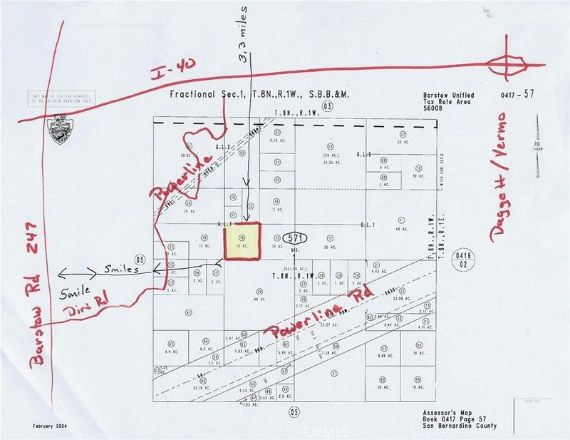 Barstow, San Bernardino County, CA Undeveloped Land for sale Property ID: 417888113