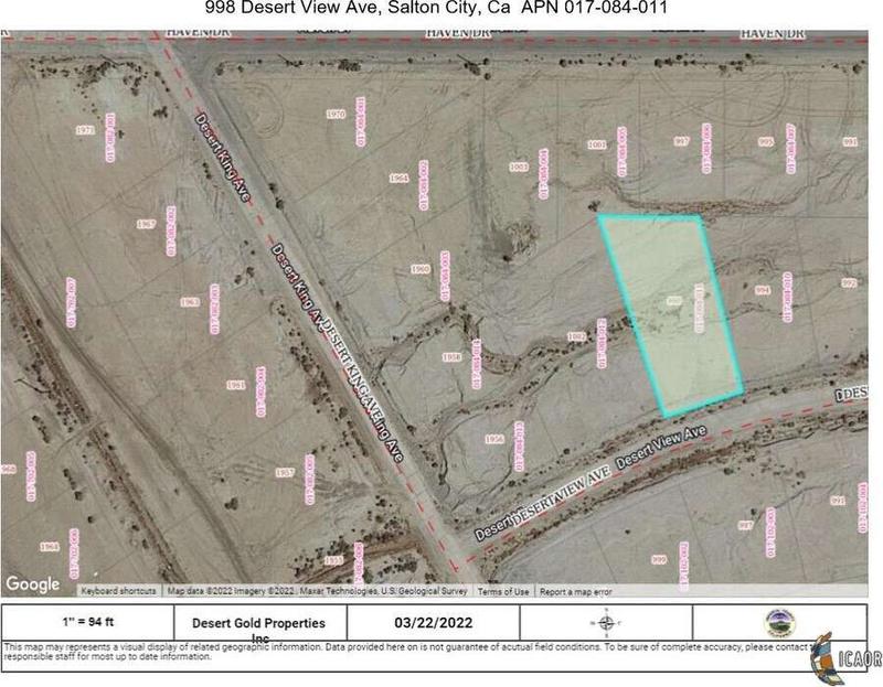 998 DESERT VIEW AVE, SALTON CITY, CA 92274  614389198 for Sale