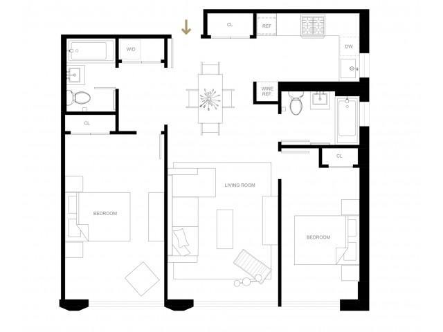 2 bedroom in Manhattan NY 10011 for Rent